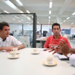 Ver. Justino e Ver. Francisco em reunião na CEF Ver. Justino e Ver. Francisco em reunião na CEF