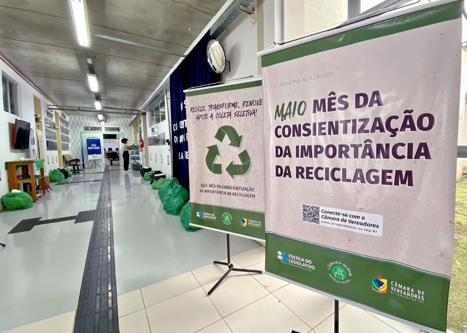 Mirins promovem exposição alusiva ao Mês da Reciclagem